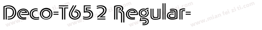 Deco-T652 Regular字体转换